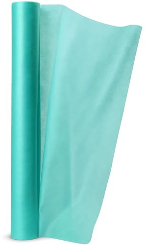 HausHeld® Einweg Vlieslaken Rolle 70cm x 50m – 14g/m² Vlies Grün – Perforation alle 38cm – Hygienische Liegenauflage für Massageliege, Kosmetikliege, Behandlungsliege, SPA, Praxisbedarf