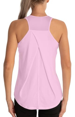 Dawnrole Gym Tops for Women Sleeveless Yoga Fitness Shirts Racerback Sports Top Women