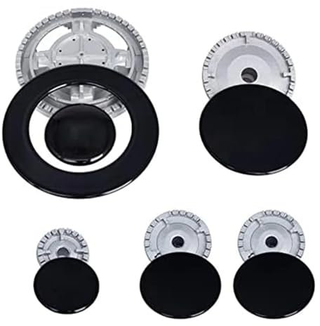 ZYFHYU Cooker Hat Set Oven Gas Hob Burner Crown Flame Cap Cover for Kitchen Fit Stove Handles Lid Kit for Gas Stoves