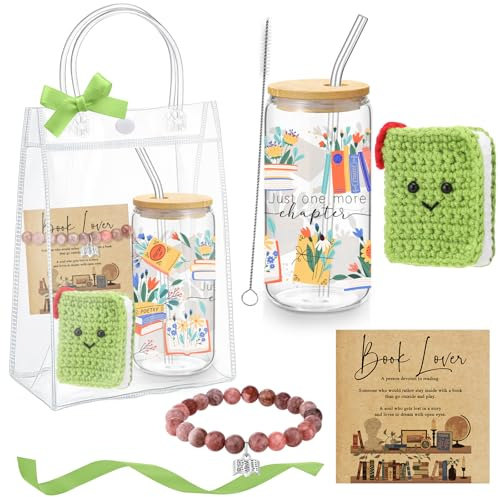 Roshtia 6 Pcs Book Lover Gifts for Women Librarian Gift Set