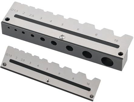 gifyym Supporto per chiavi a brugola – Organizer per chiavi a brugola con 9 slot | Set di chiavi o meccaniche | Portautensili in lega di alluminio per meccanici, officina o garage