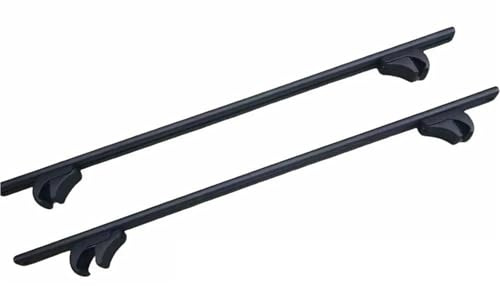 Dachträger Grundtäger Für Vw Für T-roc 2018 2019 2020 2021 2022 2023 2024 2PCs Schwarze Dachgepäckträger Querträger Querträger Mit Dachreling Aluminium Dachgepäckträger