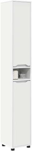 vidaXL Badezimmerschrank Weiß 30,5 x 30 x 195 cm Holzwerkstoff
