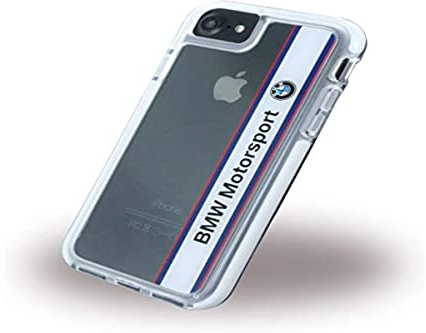 BMW BMHCP7SPVWH Hard Hülle Shockproof Vertical Logo für Apple iPhone 7, Blister weiß, Schwarz