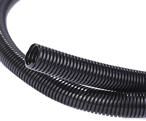 Alex Tech 50ft – 3/4 inch Split Wire Loom Tubing Wire Conduit – Black