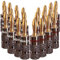 Goaycer 4mm Banana Plugs 12Paris - 24K Gold Plated Bannana Plug Speaker Wire Adapter Connectors (24Pcs)