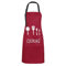 Delantal de Cocina Impermeable con Bolsillos Correa para el Cuello Ajustable Delantales Hombre Mujer Delantal Cocinero Mandil Cocina para Jardinería Restaurante Barbacoa Cocinar Hornear (Rojo)