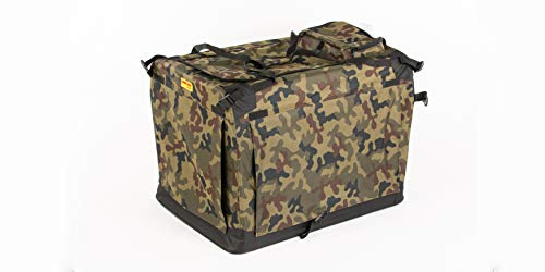 COOL PET Hundebox XL 82 * 59 * 59cm, Käfig, Box, Box für Reisen (Camouflage)