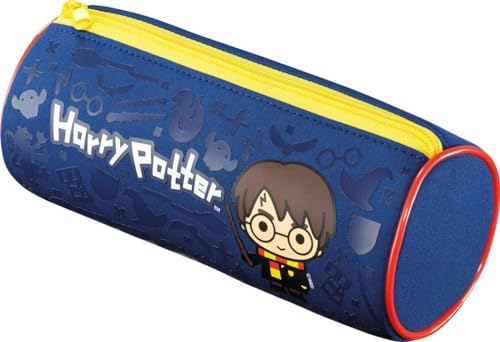 Maped - Schul- und Bastel-Federmäppchen HARRY POTTER KIDS - Reißverschluss aus Metall - blau, 934801