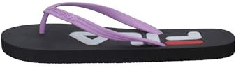 Fila Troy Slipper Wmn, Mocassino Donna, Rosa Viola e Nero, 41 EU