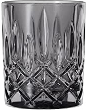 Spiegelau & Nachtmann, 4-teiliges Whiskybecher Set, Schwarze Whiskygläser, Kristallglas, 295 ml, Smoke, Noblesse Vintage, 104199