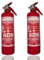 Brandengel 2 X 1kg Premium ABC Feuerlöscher Autofeuerlöscher, Manometer Halterung KFZ EN 3 Messingarmatur LKW PKW Motorrad 2LE Pulverlöscher (Ohne Prüfnachweis u. Jahresmarke)