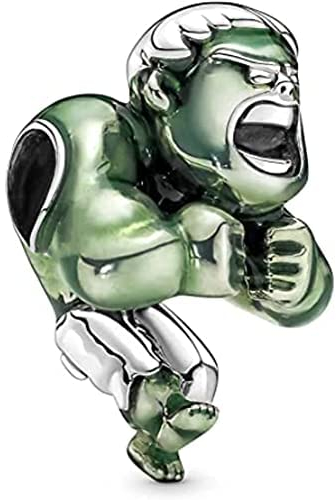 H.ZHENYUE Green Monster Charms für Frauen Charm Armbänder, 925 Sterling Silber Muttertag Halloween Geburtstag Weihnachten Schmuck Geschenk für Mädchen BtctoMoon LSL