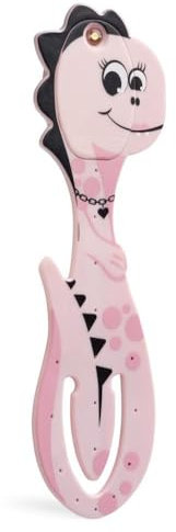Flexilight Pals Leselicht (Dino) - pink - 2 in 1 Leselampe & Lesezeichen - LED Leselicht - Geschenk für Leser, Buchliebhaber - Deutsche Ausgabe: Superleicht und voll flexibel