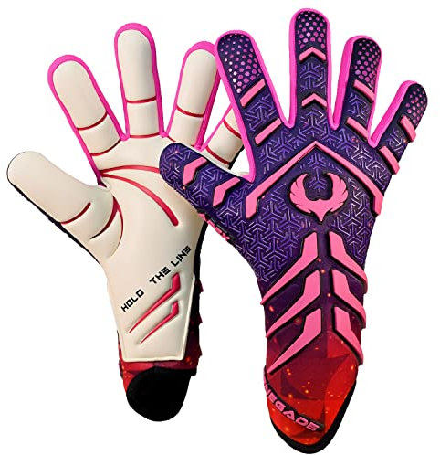 Renegade GK Apex Trägerlose Profi-Fußball-Torwarthandschuhe (Sizes 6-12, Level 5.5) 4+4MM EXT Contact Grip | Evo22 Negative Cut (Flare 2.0 (Non-Fingersave), 10)