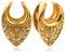 Vankula Ohr Tunnel Flesh Plug Saddles Hohl Edelstahl für Gestreckte Expander Ohrpiercing 22mm(7/8) Gold