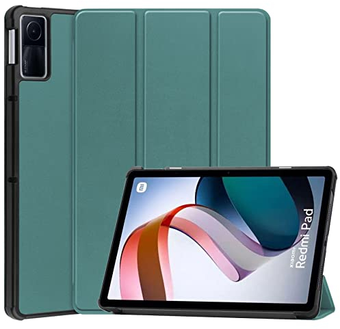 GOZOPO Funda para Xiaomi Redmi Pad 10.61 Pulgadas 2022 (No Apto para Redmi Pad SE 11), Folio Ligera Inteligente con Soporte Funda para Xiaomi L83 Redmi Pad Tablet 10.61 (Verde Oscuro)
