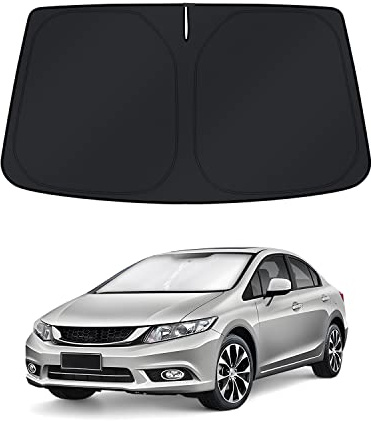 KUST Parasol para Parabrisas para Honda Civic 2006-2011, Plegable, bloquea los Rayos UV y Mantiene tu Coche Fresco