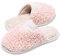 GOEWY Pantofole Donna Invernali Peluche Uomo Ciabatte Comode Caldo Scarpe di Cotone per Interni ed Esterni Lavabili in Lavatrice Camera da Letto Pantofole Natale San Valentino Regalo per Donne