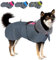 SlowTon Hundemantel Winter, wasserdichte verstellbare Fleecefutter Hundejacke mit Turtleneck und Kordelzug, reflektierender Wintermantel für kleine mittlere und große Hunde im Freien(Fuchsie, M)