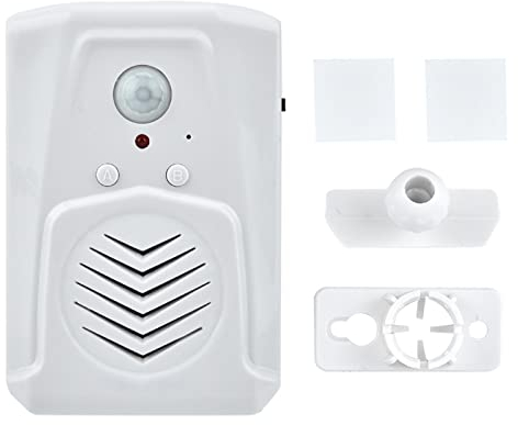 OKJHFD Wireless Motion Sensor Doorbell with MP3 Audio Player - USB/Battery Powered, Infrared Induction, 30ft Range, Adjustable Volume, Easy Installation