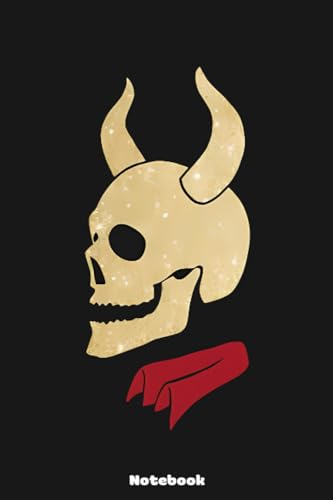 Buffy The Vampire Inspired Devil Skull Notebook: Diary, Matte Finish Cover, Planner, Journal, 6x9 120 Pages, Lined College Ruled Paper