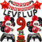 47pcs 9th Birthday Decorations for Boys - Gaming Party Decorations for Gamer Fans, Game Controller Balloons, Game On Balloon, Gaming Birthday Decorations