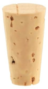 EKB-Kork Spitzkorken 18 x 10 / 7mm Stopfen Stöpsel für Reagenzglas Durchmesser Oben: 10mm Durchmesser unten: 7mm Naturkork Verschluss