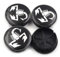 KardoL 4 Pezzi 50mm Coprimozzi Compatibile con per Fiat Abarth Marea Punto 500 - Forte e Robusto Coprimozzo Ruota Dell'Auto Accessori,C
