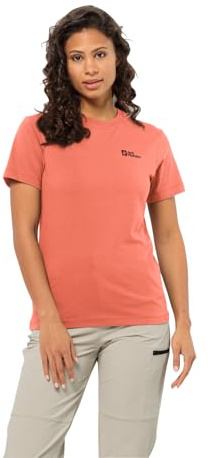 Jack Wolfskin Damen Essential W T-Shirt, Warm Amber, L EU