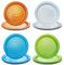 PTECDROTS 40Pcs Golf Plates - 9” Golf Party Decorations Disposable Dinner Plates for Kids Sports Event Party Supplies