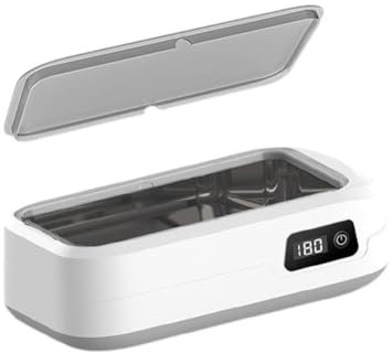ZOUBAOQ Ultrasonic Jewelry Cleaner, 40W 22oz (640ml) 45000HZ Portable Ultrasonic Cleaner with Machine,Ultrasonic Modes for Cleaner 3