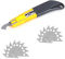 YYTECH Profi Acrylschneider mit 20 Ersatzklingen aus SK5 Cuttermesser Set Plexiglas Schneider Set Acryl-Schneidemesser Kartonmesser für das Acrylbrett von Schneiden, PVC Platten, ABS-Brett
