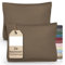 Greenline Kissenbezug Premium Jersey aus 100% Baumwolle Taupe Braun Doppelpack (2X) 40 x 60 cm Kissenhülle Kissenbezüge