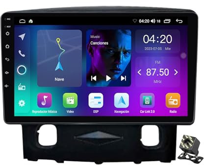 OAUSZC Android 13 Autoradio Stereo Carplay para Ford Kuga 2008-2010 Radio Coche Estéreo 9 con Navegación GPS/Bluetooth/WiFi/4G/GPS/FM/RDS/Controles del Volante+Cámara Trasera,Nf1/1+32g