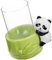 BUGUUYO hydroponische Vase vom Panda Hydroponische Blumenvase Panda Deko Wohnmobil-Tischdekoration Wasserpflanzenglas frisches Blumenglas Vermehrungsvasen für Pflanzen Panda-Vase Keramik