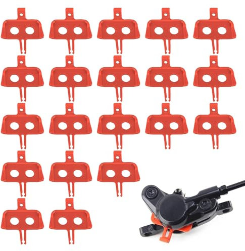 Kighdel 21 PCS Bike Disc Brake Spacer Road Bike Hydraulic Calipers Pads Durable Bicycle Disc Brake Disc Practical Hydraulic Disc Brake Pads Mountain Bike Oil Plate Protector Bicycle Accessories