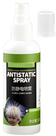 Antistatisches Spray für Kleidung, statisches Spray für Kleidung, antistatisches Haarspray für Damen, 100 ml, erfrischt die Textilien, Reise-Stoffspray, beseitigt Elektrizität