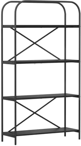 vidaXL Modern Floor Standing Bookcase, Living Room Shelves, Wooden Bookcase, Rectangular Furniture for Decorations, Book Organizer, Library for Home