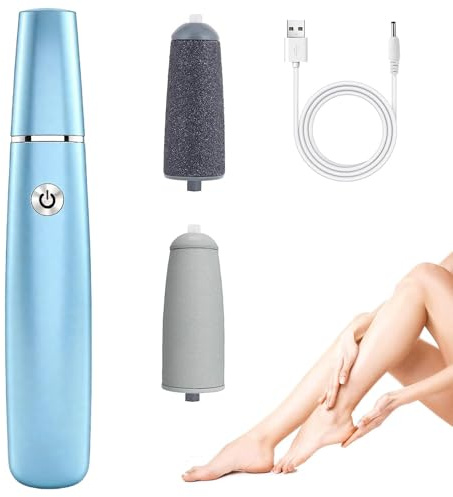 Lima eléctrica para pies, removedores de callos eléctricos, kit de pedicura eléctrico recargable para pies más suaves, herramientas de pedicura para talones