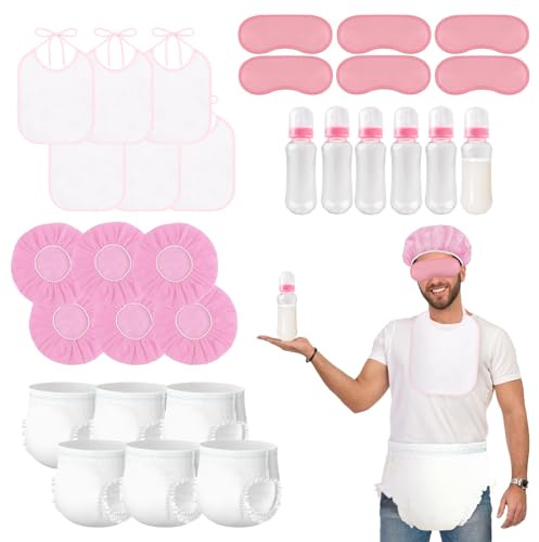 6 Sets Bottle Chug Baby Shower Games Juegos Para