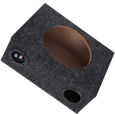 Healvian Box Subwoofer per Veicoli 10 Pollici Cassa Singola in Legno e Abs, Cabinet Subwoofer Chiuso per Auto Copertura Resistente, Design Sottile per Interni Auto e Installazione Rapida