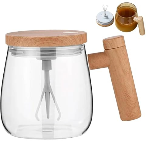 Automatic Stirring Cup - 400ml Milk Stirrer High-Speed 400ml Blender Cup - Self-Blending Mixer For Self-Mixing Tea, Hot Chocolate, Milk Powder