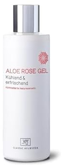 Classic Ayurveda - Bio Aloe Rose Gel - Naturkosmetik - 200 ml - Kühlend und erfrischend, ideal für empfindliche Haut