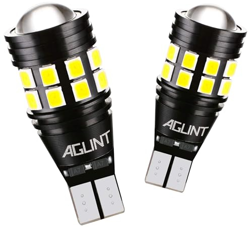 AGLINT 2X T15 W16W LED Lampadina CANBUS Nessuna Polarità 22SMD Estremamente Luminoso Auto Luce di Retromarcia Freno Parcheggio Luci Frenatura Lampadine Senza Errori T16 921 912 Bianco