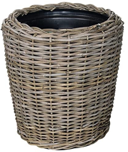 Van der Leeden Drypot® Pflanzkorb Rattan braun, D50 x H52 cm