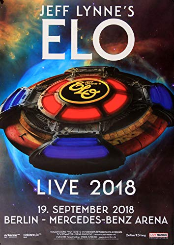 E L O - Jeff Lynne´s, Berlin 2018 » Konzertplakat/Premium Poster | Live Konzert Veranstaltung | DIN A1 «
