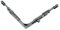 Roto Eckumlenkung 1017 mit 1x Pilzkopf Schließzapfen, 170x170mm incl. SN-TEC Montagematerial