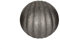 UHRIG Sfera in ferro battuto, sfera di ferro scanalata Ø 40 mm in acciaio forgiato, sfera decorativa massiccia, ad esempio per recinzioni, ringhiere, pali di recinzione UVM.