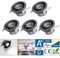 Midore Mini LED Einbaustrahler 5er Sets, 3W 230V Rund Einbauspots mit Transformator Mini Downlights Schwenkbar Aluminum LED Deckenspots 200lm